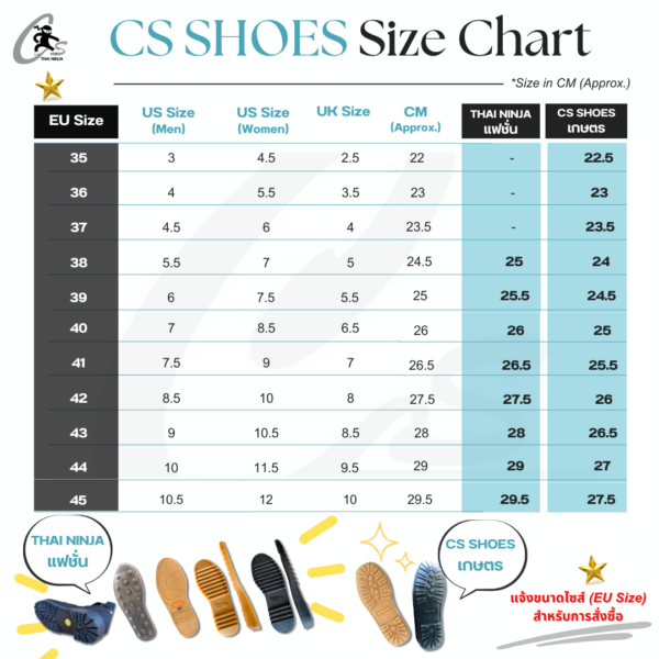 รองเท้าบูทนินจา CS SHOES พื้นยางแก้วครึ่งแข้ง ตีนตุ๊กแก ซิปหน้า รุ่น CS2020 รองเท้าบูทยาว กันน้ำ กันโคลน - Image 10