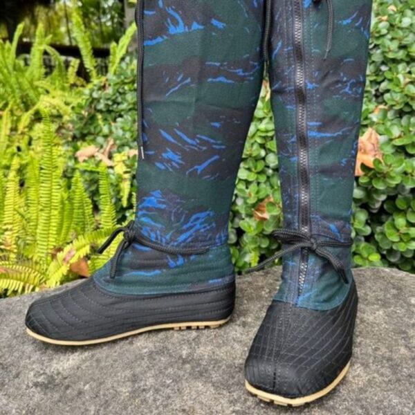 รองเท้านินจา CS SHOES พื้นยางแก้วยาว ซิปหน้า รุ่น TH1002 รองเท้าบูทหุ้มเข่า - Image 3